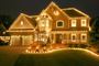 Picture of C7 25 Light String Set with Clear Twinkle Bulbs on Black Wire