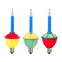 Picture of Blue Bubble Light With Multi Base Replacements 3 Pack 