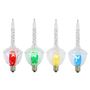 Picture of Clear with Clear Multi Color Base Bubble Light Set 7 Lamps