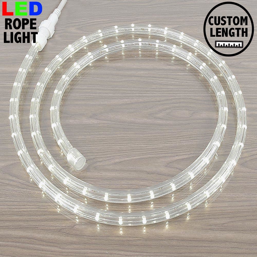 25'ft Warm White 1/2" Indoor Decorative Accent Seasonal Holiday LED Rope Lights 