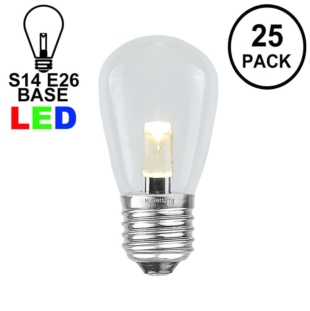 E26 Base Light Bulb 11S14 2 LED S14 Sun Warm White Medium 