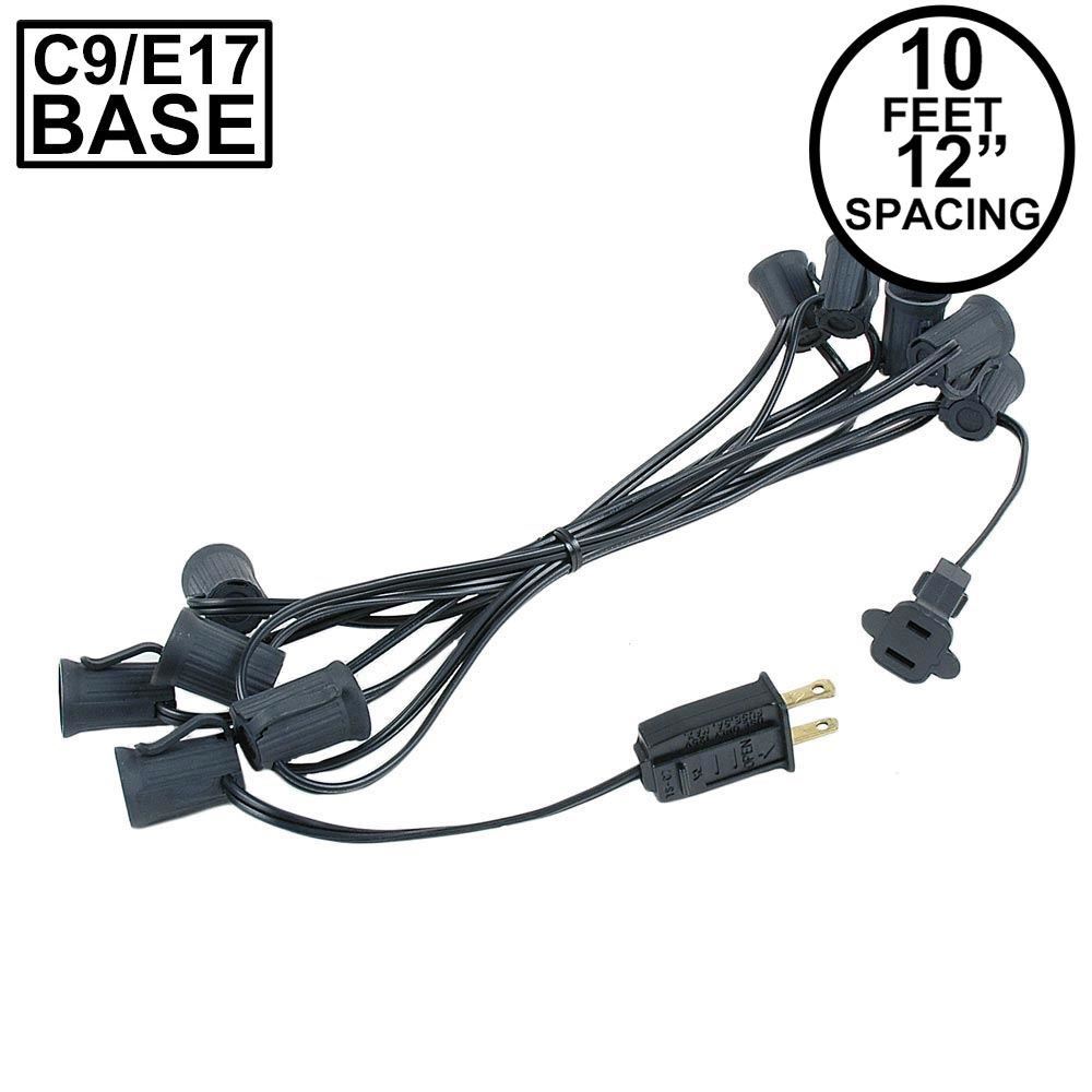 Picture of C9 10' Stringers 12" Spacing Black Wire