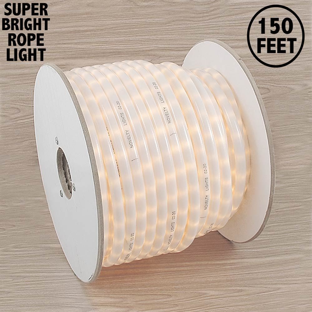 Picture of 150 Ft Frosted White Rope Light Spool 1/2" 120 Volt