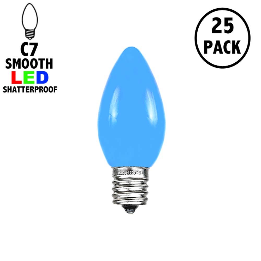 Picture of C7 - Blue - Ceramic (plastic) LED Replacement Bulbs - 25 Pack