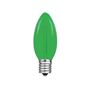 Picture of Green C9 LED Plastic Filament Replacement Bulbs 25 Pack 