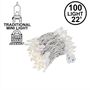 Picture of 100 Light 22' Long White Wire Christmas Mini Lights