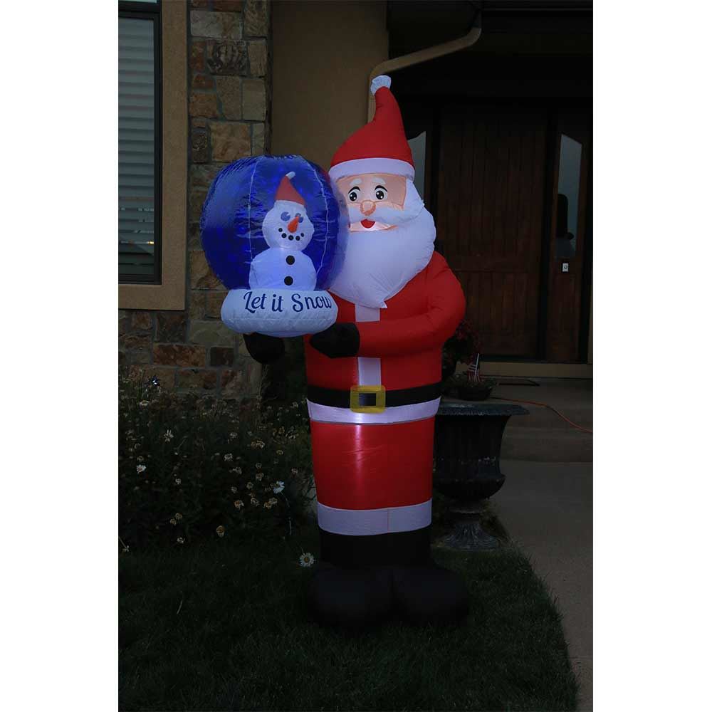 Picture of 7.5' Inflatable Santa with Snow Globe