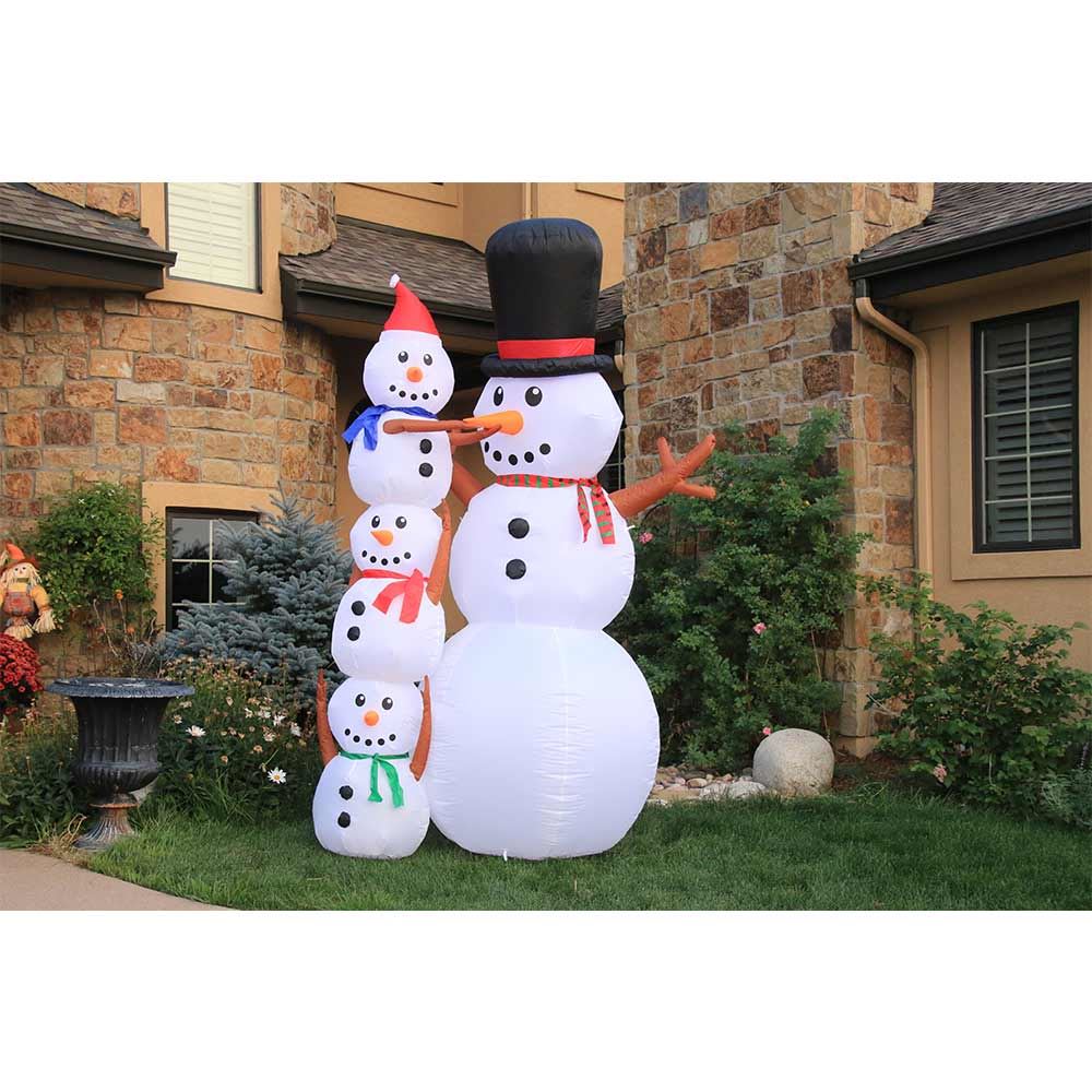 Picture of 10' Inflatable Snowman Scene