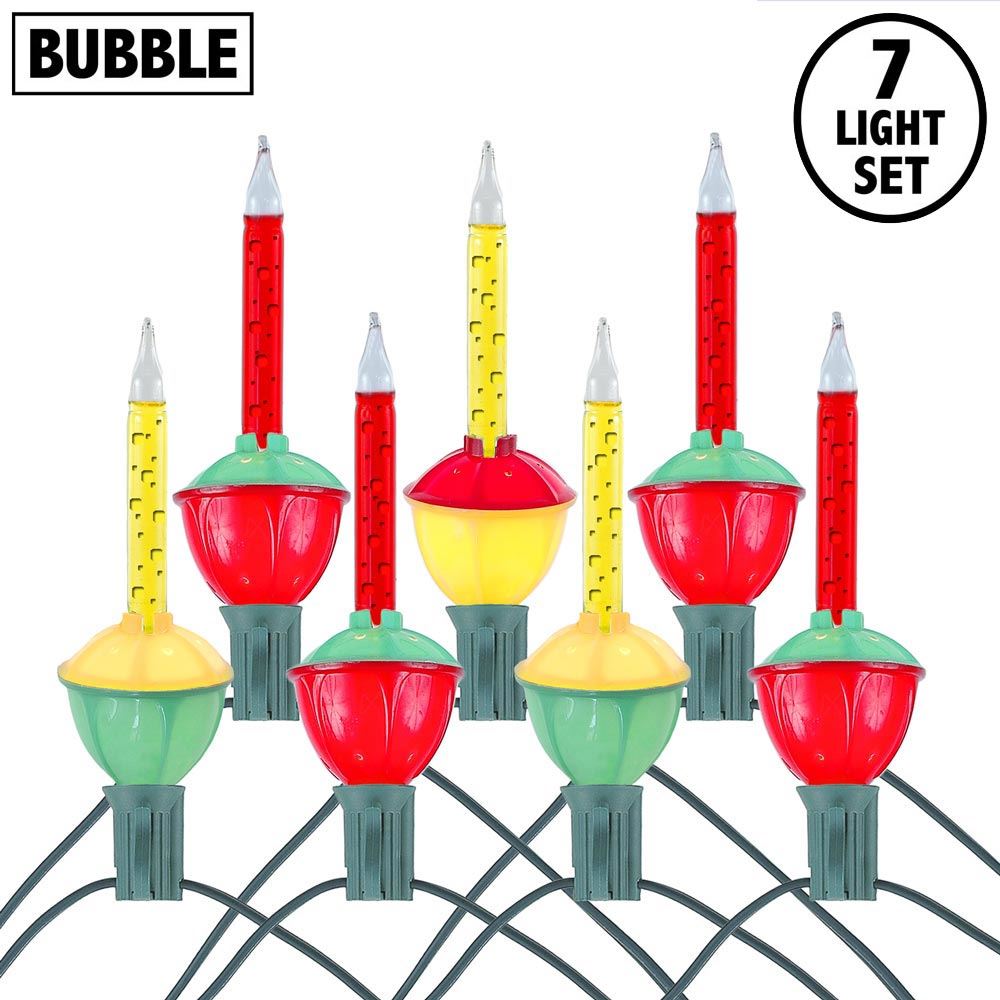Picture of Traditional Bubble Light Set 7 Lamps 