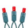 Picture of Coaxial 50 LED Red 4" Spacing Green Wire