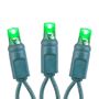 Picture of 50 LED Battery Operated Lights Green on Green Wire