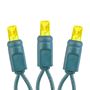 Picture of 50 LED Battery Operated Lights Yellow on Green Wire