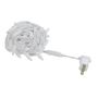 Picture of Commercial Grade Wide Angle 50 LED Pure White 25' Long on White Wire