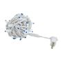Picture of Commercial Grade Wide Angle 50 LED Blue 25' Long on White Wire