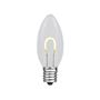 Picture of Warm White C9 U-Shaped LED Plastic Flex Filament Replacement Bulbs 25 Pack 