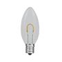 Picture of Warm White C9 U-Shaped LED Plastic Flex Filament Replacement Bulbs 25 Pack 
