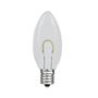 Picture of Pure White C9 U-Shaped LED Plastic Flex Filament Replacement Bulbs 25 Pack 