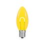 Picture of Yellow C9 U-Shaped LED Plastic Flex Filament Replacement Bulbs 25 Pack 