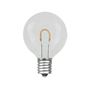 Picture of Warm White G50 U-Shaped LED Plastic Flex Filament Replacement Bulbs 25 Pack