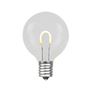 Picture of Warm White G40 U-Shaped LED Glass Flex Filament Replacement Bulbs 25 Pack