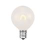 Picture of Warm White Satin Glass G40 U-Shaped LED Plastic Flex Filament Replacement Bulbs 25 Pack