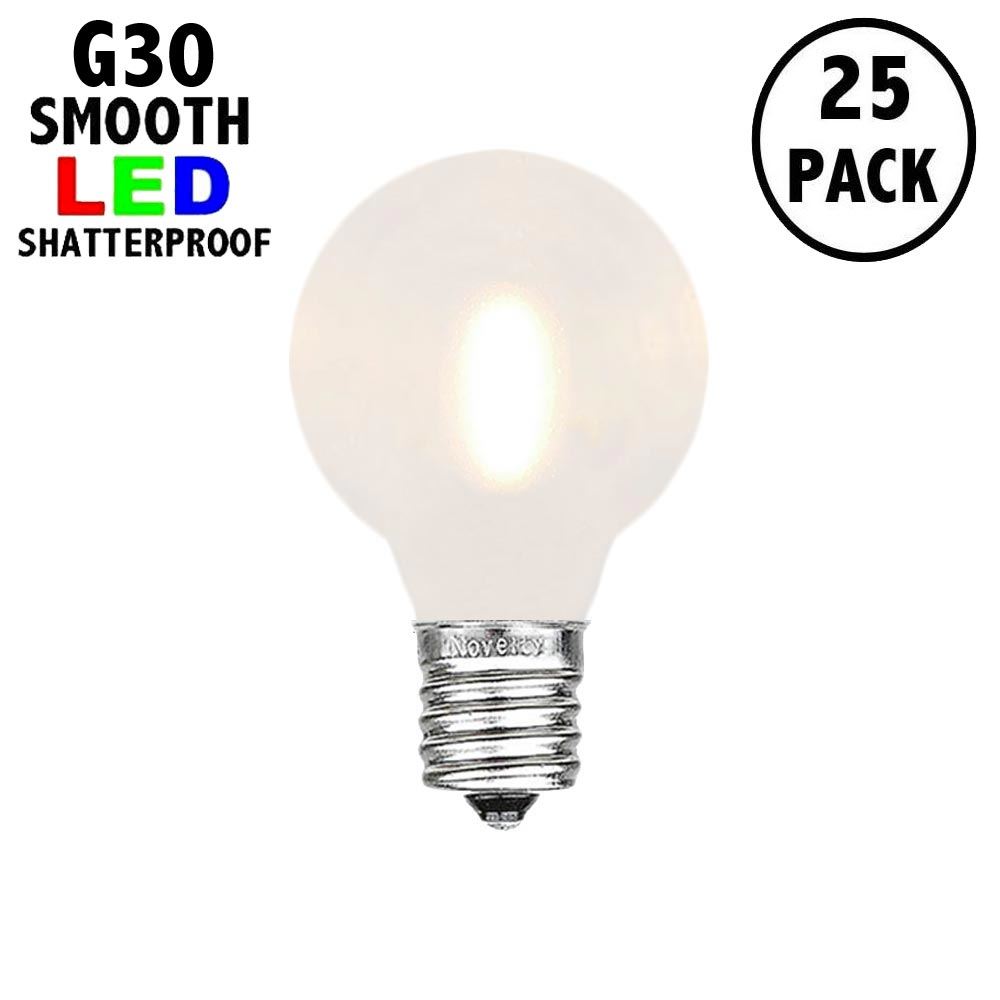 Picture of Frosted White - G30 - Plastic Filament LED Replacement Bulbs - 25 Pack