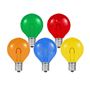 Picture of Multi Colored G50 U-Shaped LED Plastic Flex Filament Replacement Bulbs 25 Pack