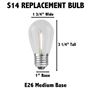 Picture of Multi Colored S14 U-Shaped LED Glass Flex Filament Replacement Bulbs 25 Pack