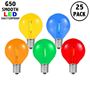 Picture of Multi LED G50 Plastic Filament LED Globe Bulbs - 25pk