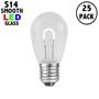 Picture of Pure White S14 U-Shaped LED Glass Flex Filament Replacement Bulbs 25 Pack