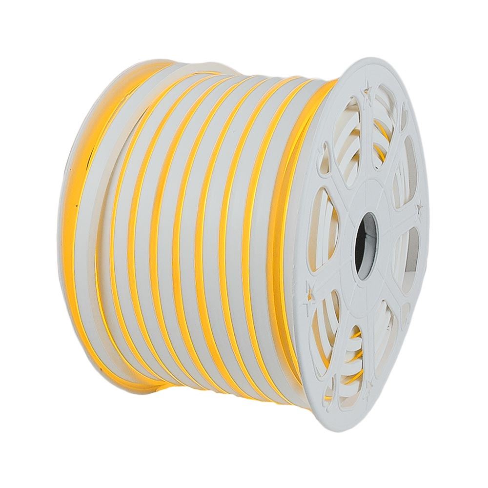 Picture of 150 Ft Amber/Yellow LED Mini Neon Flex Rope Light Spool 120 Volt