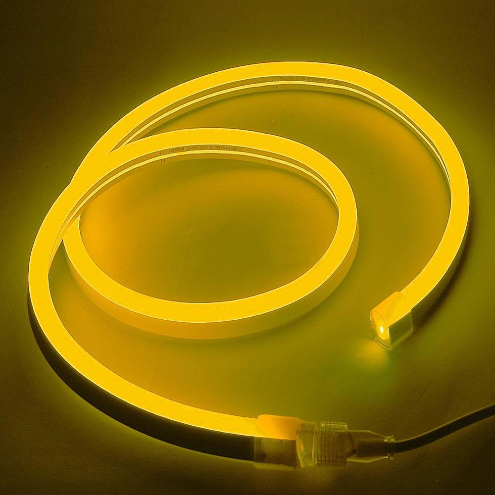 Picture of Amber/Yellow Mini LED Neon Flex Custom Cut 120v