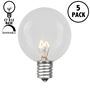 Picture of 5 Pack Clear G40 Globe Replacement Bulbs