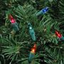 Picture of Multi Christmas Mini Lights 100 Light 50 Feet Long on Green Wire