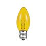 Picture of Yellow Transparent C9 7 Watt Replacement Bulbs 25 Pack