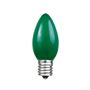 Picture of Green Ceramic Opaque C9 7 Watt Bulbs 25 Pack