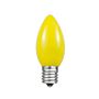Picture of Yellow Ceramic Opaque C9 7 Watt Bulbs 25 Pack