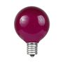 Picture of Purple Satin G40 Globe Replacement Bulbs 25 Pack