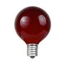 Picture of Red Satin G40 Globe Replacement Bulbs 25 Pack