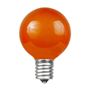 Picture of Amber Satin G50 7 Watt Replacement Bulbs 25 Pack