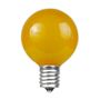 Picture of Yellow Satin G50 7 Watt Replacement Bulbs 25 Pack