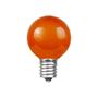 Picture of Orange Satin G30 5 Watt Replacement Bulbs 25 Pack