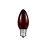 Picture of Red Transparent C7 5 Watt Bulbs