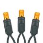 Picture of Commercial Grade Wide Angle 100 LED Orange 34' Long Black Wire