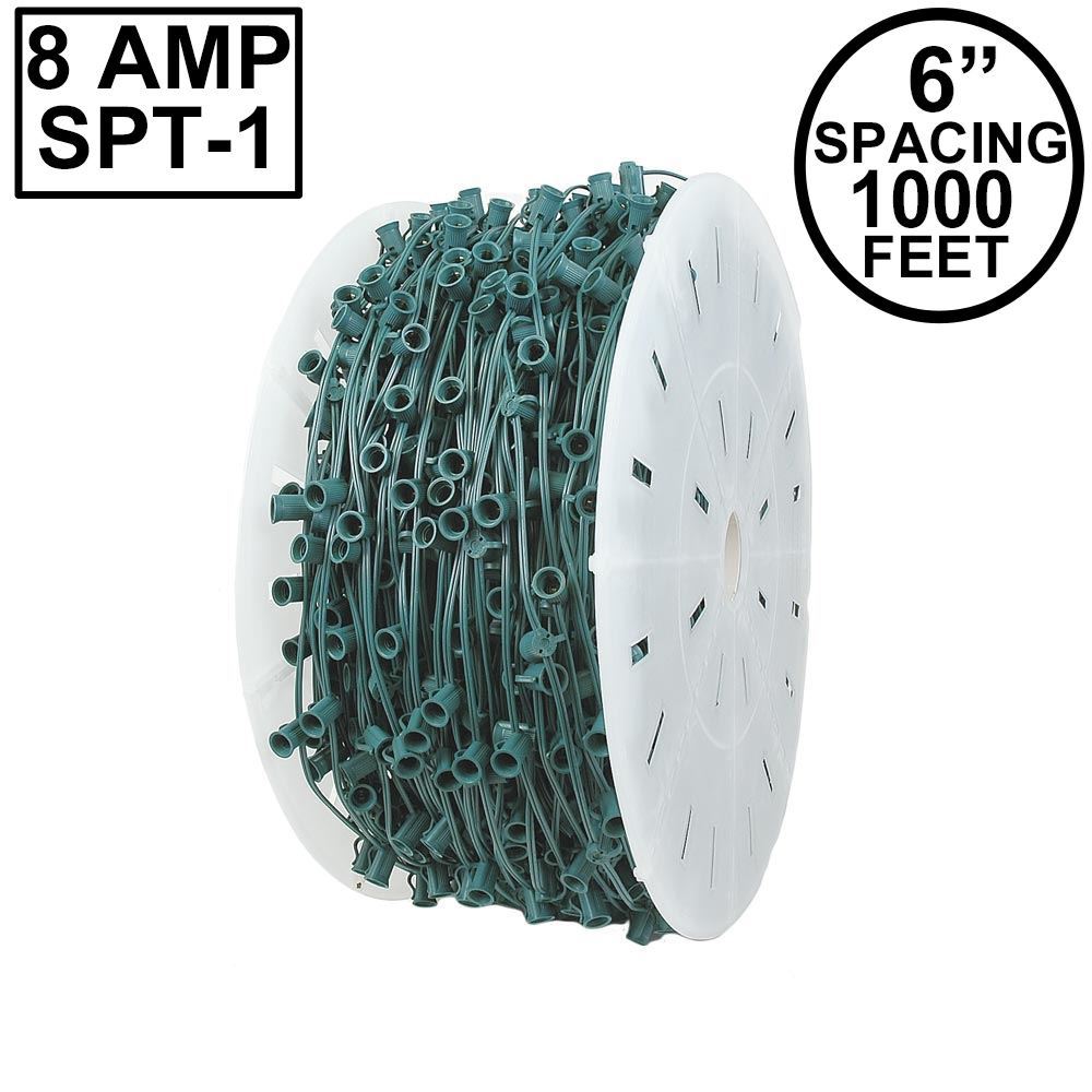 Picture of Novelty Lights C9 1000' Spool 6" Spacing 8 Amp Green Wire