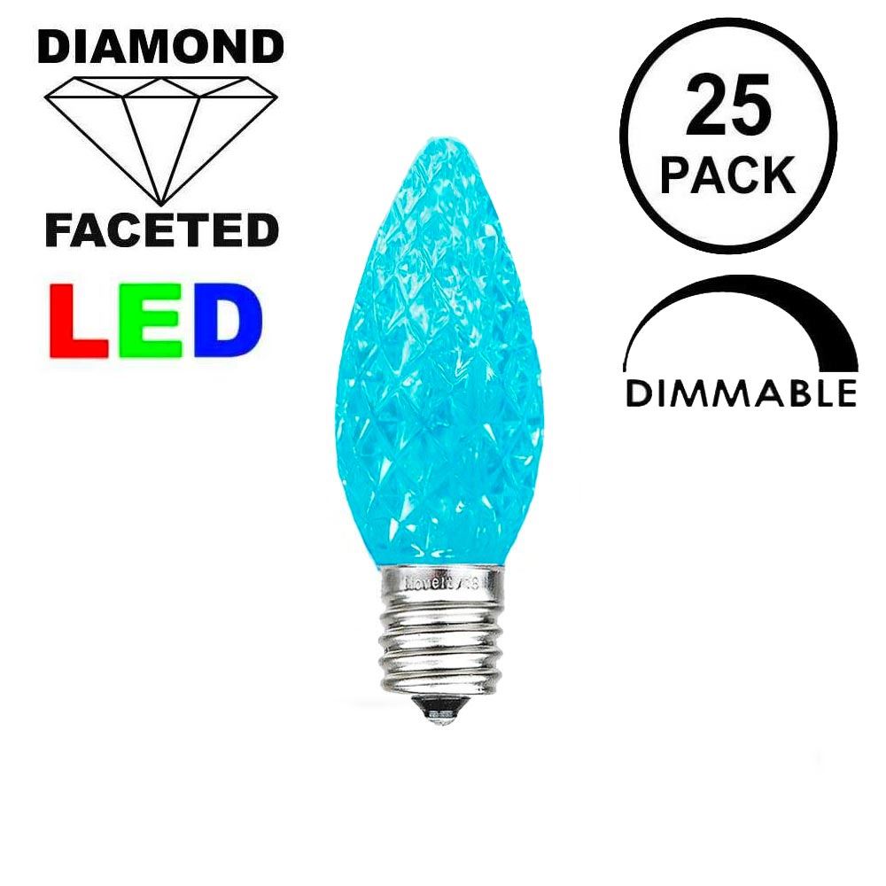 Picture of Teal C7 LED Replacement Bulbs 25 Pack