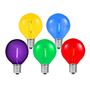 Picture of Rainbow Color LED G50 Plastic Filament LED Globe Bulbs - 25pk