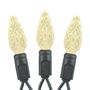 Picture of Warm White 70 LED C6 Strawberry Mini Lights Commercial Grade Black Wire
