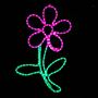 Picture of 29" Pink Flower LED Rope Light Motif