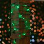 Picture of Commercial Grade Wide Angle 100 LED Green 50' Long on Green Wire